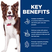 Science Diet - Adult Dry Dog Food Perfect Digestion & Lean Muscle Support – Salmon Recipe – Supports Gut Health