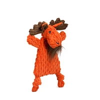 HuggleHounds - Plush Dog Toy - HuggleFlatties Moose - Stuffing Free
