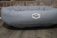 Mississippi Made - Donut Dog Bed - Cotton Gray