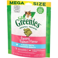 Greenies - Dental Cat Treats - Crunchy Texture for Clean Teeth & Fresh Breath - Savory Salmon Flavor