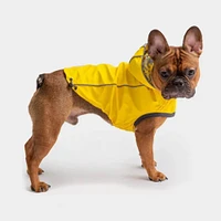 GF Pet - Reversible Dog Raincoat - Waterproof,  Reflective & Adjustable Fit - Yellow Leaves
