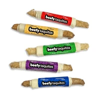 Frankly Pet - Beefy Taquito Dog Treat - Collagen Rich & Digestible - Chicken Flavor - 7 inch