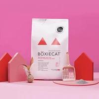 Boxiecat - Extra Strength Clumping Clay Cat Litter - Natural Probiotic Odor Control & Dust Free - Unscented