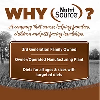 NutriSource - Large Breed Grain Free Dry Dog Food for Sensitive Digestion & Muscle Support - Lamb Meal & Peas Recipe