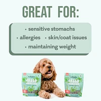 Polkadog - Green Monstah Bits Training Treats for Dogs & Cats - High Protein & Vitamin Rich - Green Crab & Kelp Recipe