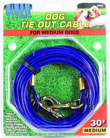 - Dog Tie Out – Rust Resistant & Strong Medium Cable – Secure & Durable
