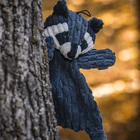 HuggleHounds - Plush Dog Toy - HuggleFlatties Raccoon - Stuffing Free