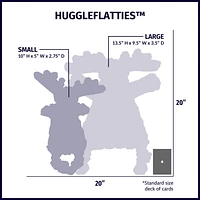 HuggleHounds - Plush Dog Toy - HuggleFlatties Raccoon - Stuffing Free