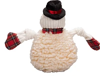 HuggleHounds - Dog Toy - FlufferKnottie McSnowy Snowman