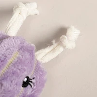 HuggleHounds - Durable Soft Corduroy Plush Dog Toy - Bella Butterfly - Squeaky & Crinkle