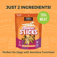 KOHA - Dog Treats - Crunchy Sticks Chicken & Rice Recipe