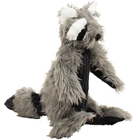 HuggleHounds - Dog Toy - Rope X-Brace - Redwood Raccoon