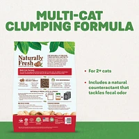 Naturally Fresh - Clumping Walnut Shell Cat Litter - Low Dust & Superior Odor Control - Multi Cat
