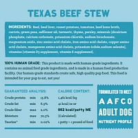 A Pup Above - Gently Cooked Dog Food - High Protein,  Human Grade & Grain Free - Texas Beef Stew Recipe