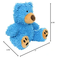 MIGHTY® - Plush Dog Toy - Soft Microfiber Fabric with Squeaky Ball Core for Tug & Fetch - Bloomer the Bear