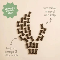 Polkadog - Green Monstah Bones Treats for Dogs & Cats - High Protein & Vitamin Rich - Green Crab & Kelp Recipe