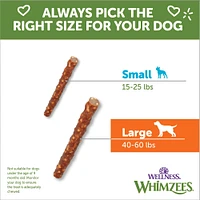 WHIMZEES - Dog Dental Treats - Veggie Sausage Natural Grain Free Dental Chews - Large Breed