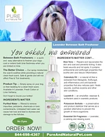 Pure and Natural Pet - Dog Freshener - Lavender