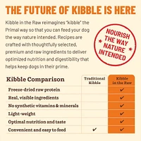 Primal - Kibble in the Raw Dog Food - Premium Freeze Dried Raw Nutrition with Whole Ingredients - Beef Recipe