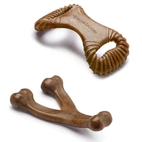 Benebone - Dog Chew Toy - Bacon Dental Chew & Wishbone