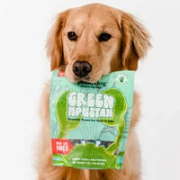 Polkadog - Green Monstah Bones Treats for Dogs & Cats - High Protein & Vitamin Rich - Green Crab & Kelp Recipe