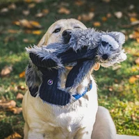 HuggleHounds - Dog Toy - Rope X-Brace - Redwood Raccoon