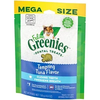 Greenies - Dental Cat Treats - Crunchy Texture for Clean Teeth & Fresh Breath - Tempting Tuna Flavor