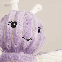HuggleHounds - Durable Soft Corduroy Plush Dog Toy - Bella Butterfly - Squeaky & Crinkle