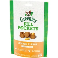 Greenies - Pill Pockets Dog Treats - Easy Capsule Medication Hiding Pouch - Chicken Flavor