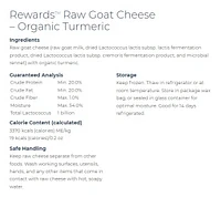 Answers - Treat - Raw Goat Milk Cheese Treat - Turmeric