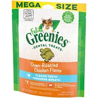 Greenies - Dental Cat Treats - Crunchy Texture for Clean Teeth & Fresh Breath - Oven Roasted Chicken Flavor