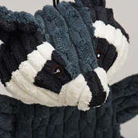 HuggleHounds - Plush Dog Toy - HuggleFlatties Raccoon - Stuffing Free