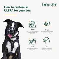 Baskerville - Ultra Basket Dog Muzzle – Humane,  Breathable & Secure Fit – Black
