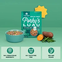 A Pup Above - Gently Cooked Dog Food - High Protein,  Human Grade & Grain Free - Porky's Luau Recipe