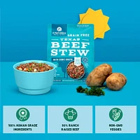 A Pup Above - Gently Cooked Dog Food - High Protein,  Human Grade & Grain Free - Texas Beef Stew Recipe
