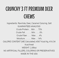 - Dog Chew - Premium Deer Chew