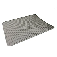 Messy Mutts - Litter Mat - Gray Silicone