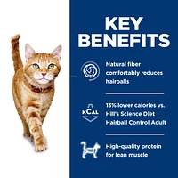 Science Diet - Light Adult Dry Cat Food for Hairball Control & Weight Management – Chicken Recipe