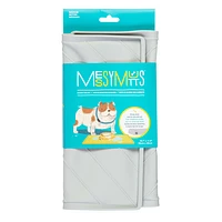 Messy Mutts - Silicone Food Mat with Metal Sides - Light Gray