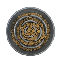 Messy Mutts - Interactive Slow Feeder Bowl - Gray