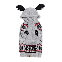 Hotel Doggy - Pet Hoodie - Christmas Hoodie with Reindeer Antlers