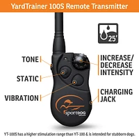SportDOG - 100-Yard Stubborn Dog Remote Trainer - Waterproof E-Collar - YT-100S