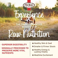 Primal - Kibble in the Raw Dog Food - Premium Freeze Dried Raw Nutrition with Whole Ingredients - Beef Recipe