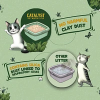 Catalyst - Lightweight Upcycled Soft Wood Cat Litter - Natural Odor Control & Low Dust Clumping Performance - Healthy Cat