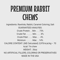 Etta Says - Dog Chew - Premium Rabbit Chew