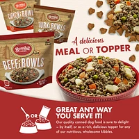 Bonnihill Farms - Gently Cooked Sous Vide Frozen Dog Food - Nutrient Rich BeefiBowls - For All Dog Breeds & Ages