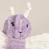 HuggleHounds - Durable Soft Corduroy Plush Dog Toy - Bella Butterfly - Squeaky & Crinkle