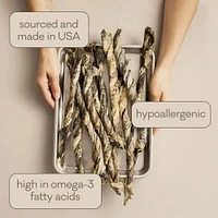 Polkadog - Wild Caught Cod Skins Dog Treat - Single Ingredient Crunchy Snack