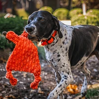 HuggleHounds - Plush Dog Toy - HuggleFlatties Moose - Stuffing Free