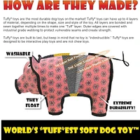 - Dog Toy - Durable Multi Layer Fabric with Squeaker for Tug,  Fetch & Frisbee Play - Gear Ring